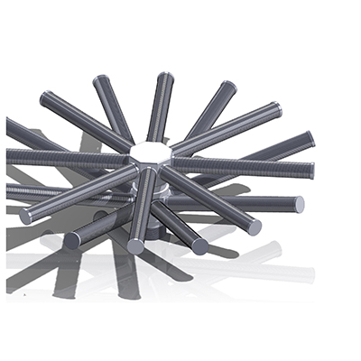 wedge wire lateral assembly with stainless steel, hub and header laterals for water treatment