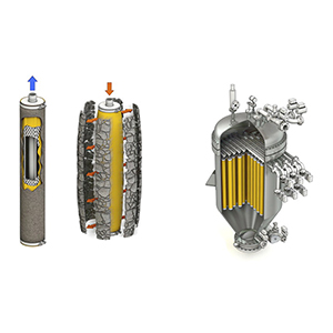 Candle Filter System for viscous materials