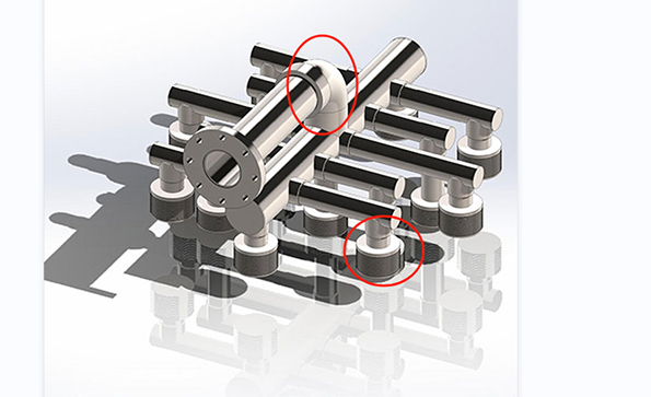 Spray nozzles for tower internal