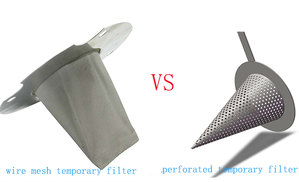 Wire Mesh and Perforated Temporary Filter, Witches Hat Strainer Supplier in China - at a nice price