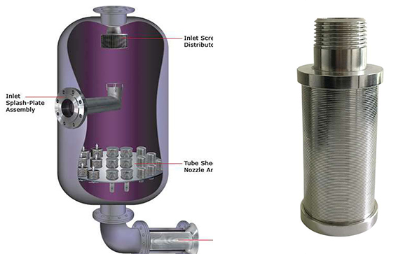 Stainless Steel Wedge Wire Nozzle for Mixed Bed Ion Exchange