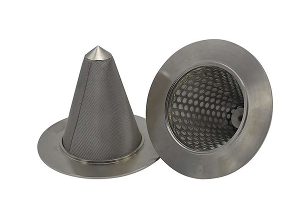 Witches Hat Strainer, stainless steel temporary cone filter, wire mesh cone filter, manufacturer