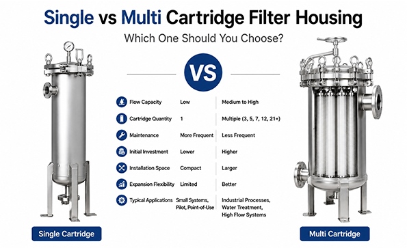 Single vs Multi Cartridge Filter Housing: Which One Should You Choose Single vs Multi Cartridge Filter Housing: Which One Should You Choose