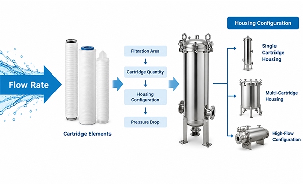 Need to match a cartridge filter housing to your process flow? See how flow rate affects cartridge quantity, pressure drop, and the choice between single, multi-cartridge, and high-flow configurations. Need to match a cartridge filter housing to your process flow? See how flow rate affects cartridge quantity, pressure drop, and the choice between single, multi-cartridge, and high-flow configurations.