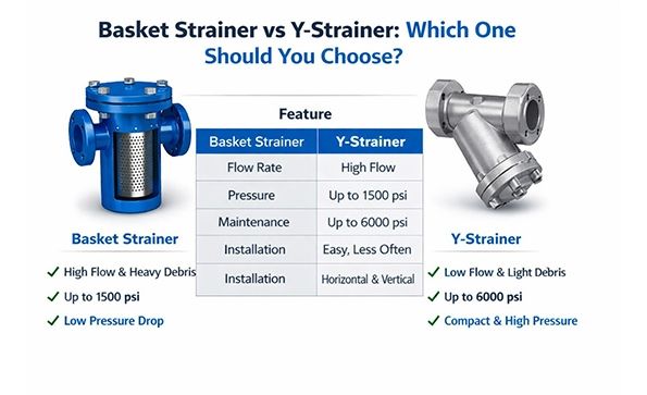 Basket Strainer vs Y-Strainer: Which One Should You Choose?