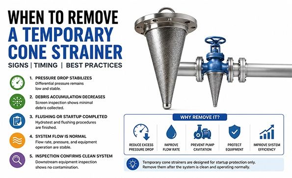 When to Remove a Temporary Cone Strainer