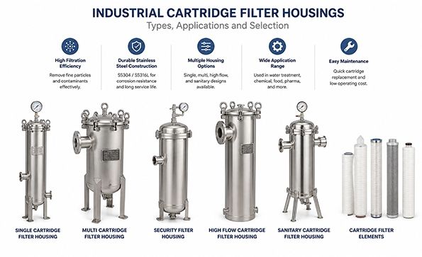 Industrial Cartridge Filter Housing Guide: Types, Applications and Selection