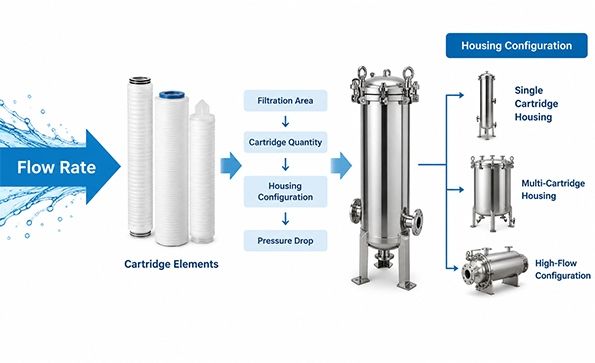 How Flow Rate Affects Cartridge Filter Housing Selection